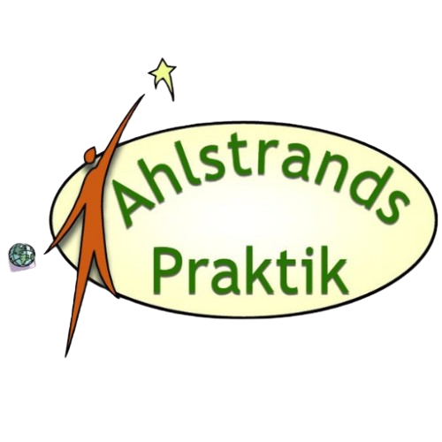 Logotyp för Ahlstrands Praktik i Karlstad – Hypnoterapi, Yoga och Reflekterande skrivande.